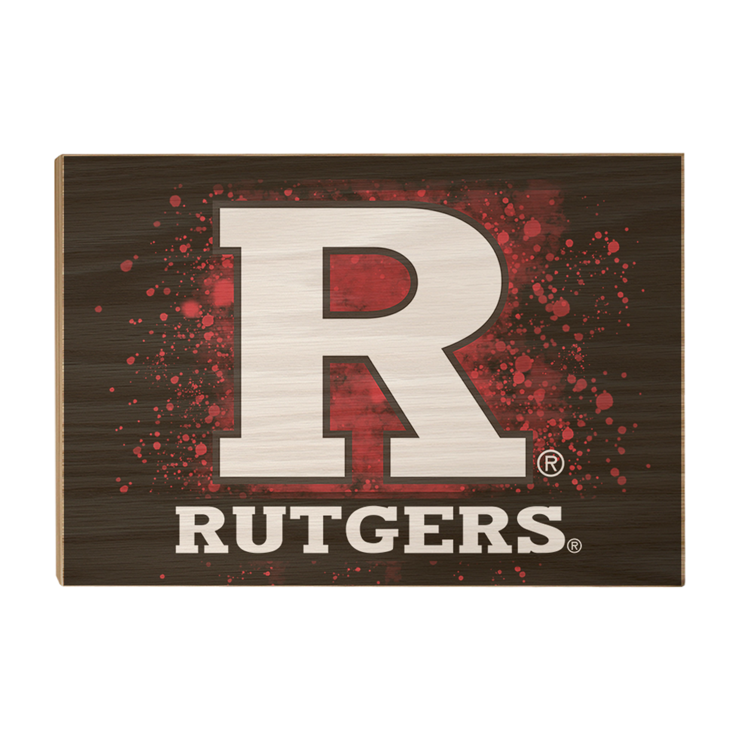 Rutgers Scarlet Knights - Rutgers R - College Wall Art #Canvas