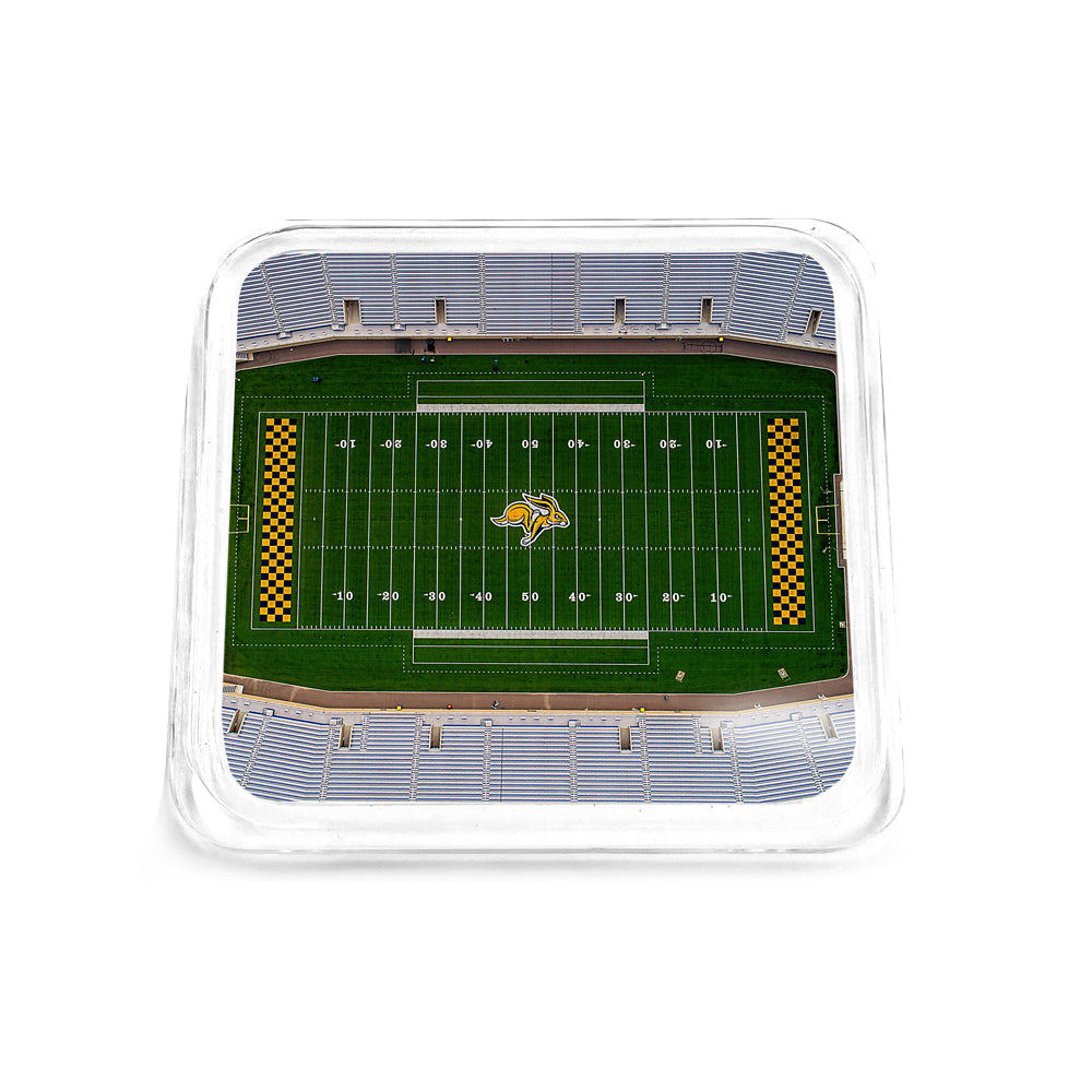 South Dakota State Jackrabbits - DJD Stadium Aerial Drink Coaster