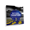 South Dakota State Jackrabbits - SDSU National Champions Checkerboard End Zone