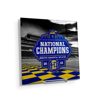 South Dakota State Jackrabbits - SDSU National Champions Checkerboard End Zone