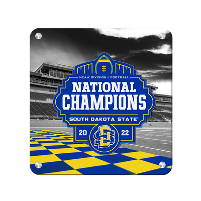 South Dakota State Jackrabbits - SDSU National Champions Checkerboard End Zone