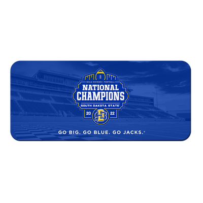 South Dakota State Jackrabbits - SDSU National Champions Go Big Go Blue Go Jacks Panoramic