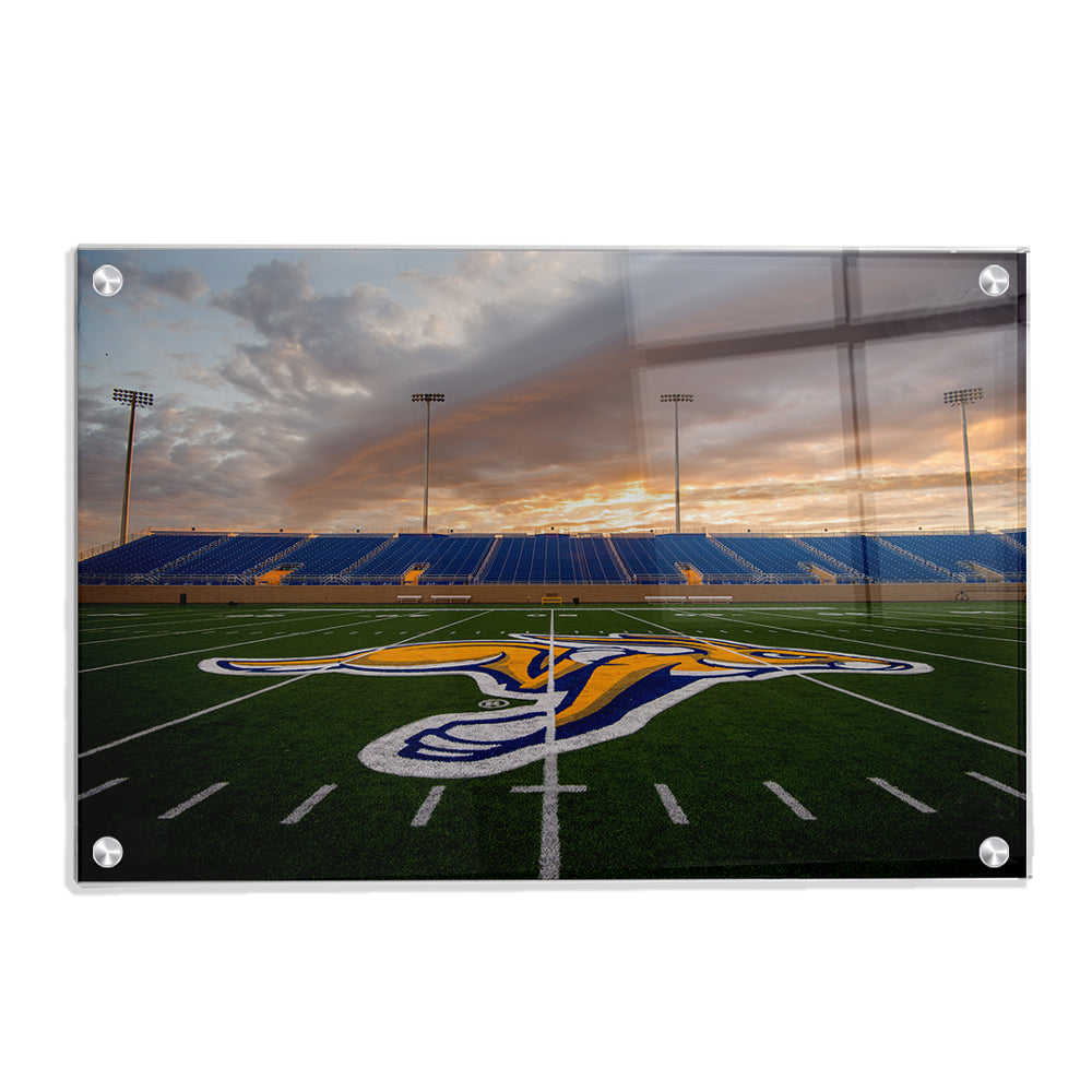 South Dakota State - Jackrabit Sunset - College Wall Art #Canvas