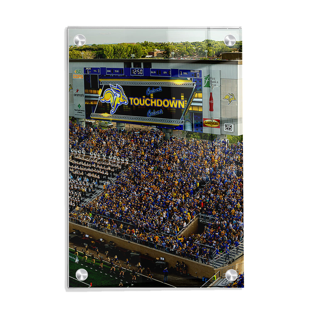 South Dakota State Jackrabbits - Touchdown Jackrabbits - College Wall Art #Canvas