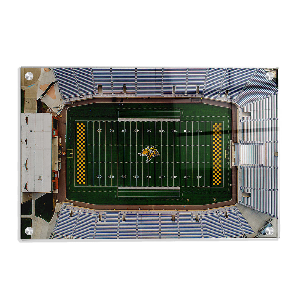 South Dakota State Jackrabbits - DJD Stadium Aerial - College Wall Art #Canvas