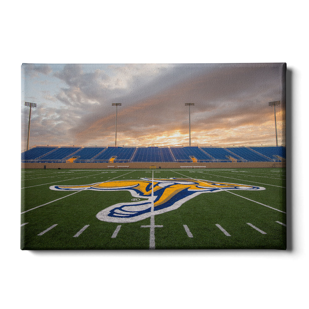 South Dakota State - Jackrabit Sunset - College Wall Art #Canvas