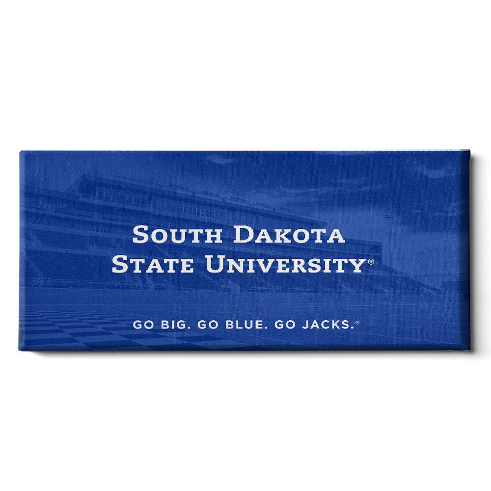 South Dakota State Jackrabbits - SDSU Go Big Go Blue Go Jacks - College Wall Art #Canvas