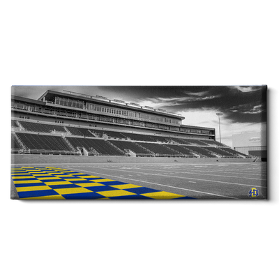 South Dakota State Jackrabbits - Checkerboard End Zone Pano - College Wall Art #Canvas