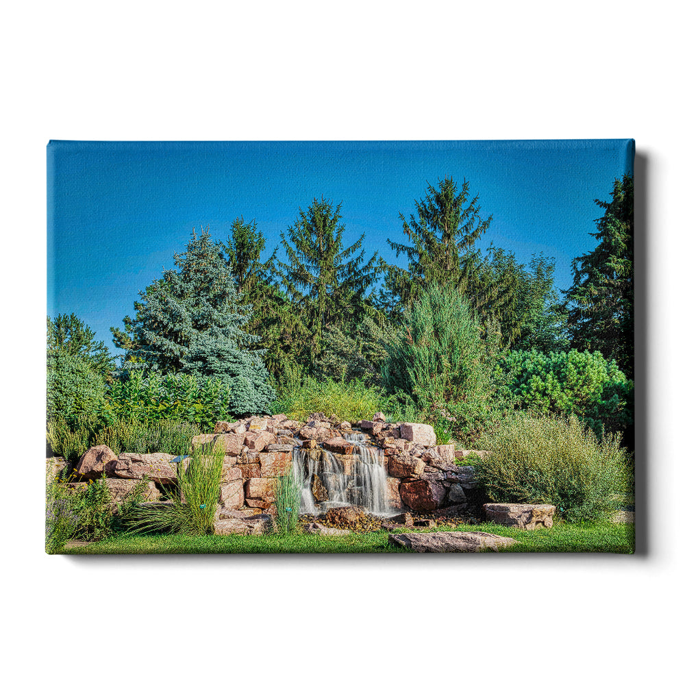 South Dakota State Jackrabbits - McCrory Gardens Waterfall - College Wall Art #Canvas