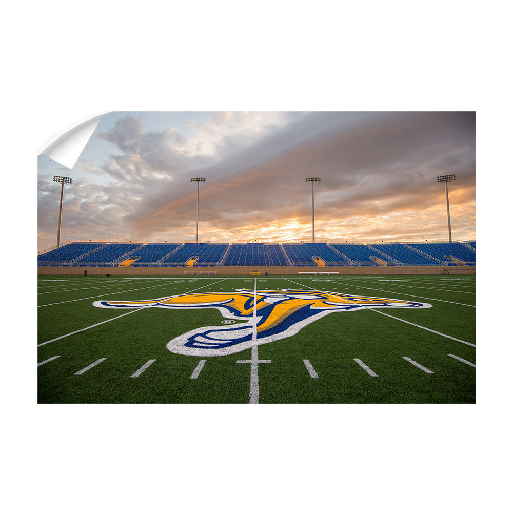 South Dakota State - Jackrabit Sunset - College Wall Art #Canvas