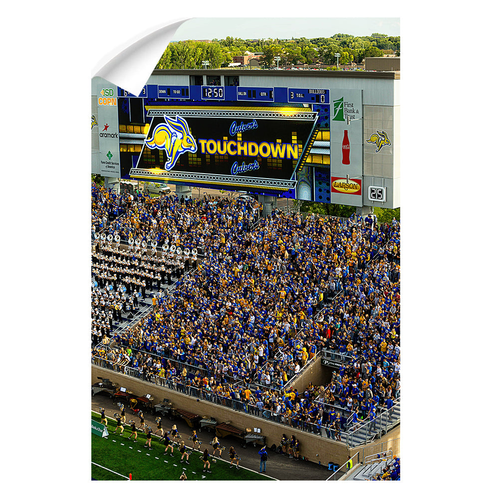 South Dakota State Jackrabbits - Touchdown Jackrabbits - College Wall Art #Canvas