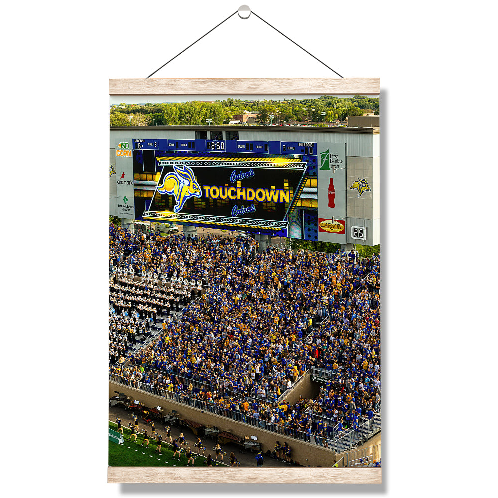 South Dakota State Jackrabbits - Touchdown Jackrabbits - College Wall Art #Canvas