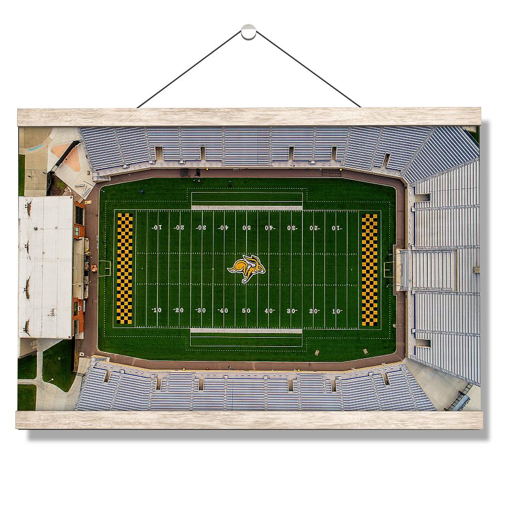 South Dakota State Jackrabbits - DJD Stadium Aerial - College Wall Art #Canvas