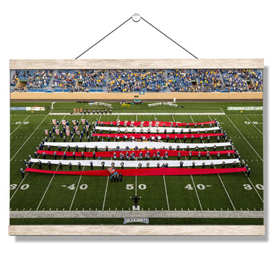 South Dakota State Jackrabbits - Red, White, and Blue DJD Stadium - College Wall Art #Hanging Canvas