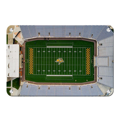 South Dakota State Jackrabbits - DJD Stadium Aerial - College Wall Art #Metal