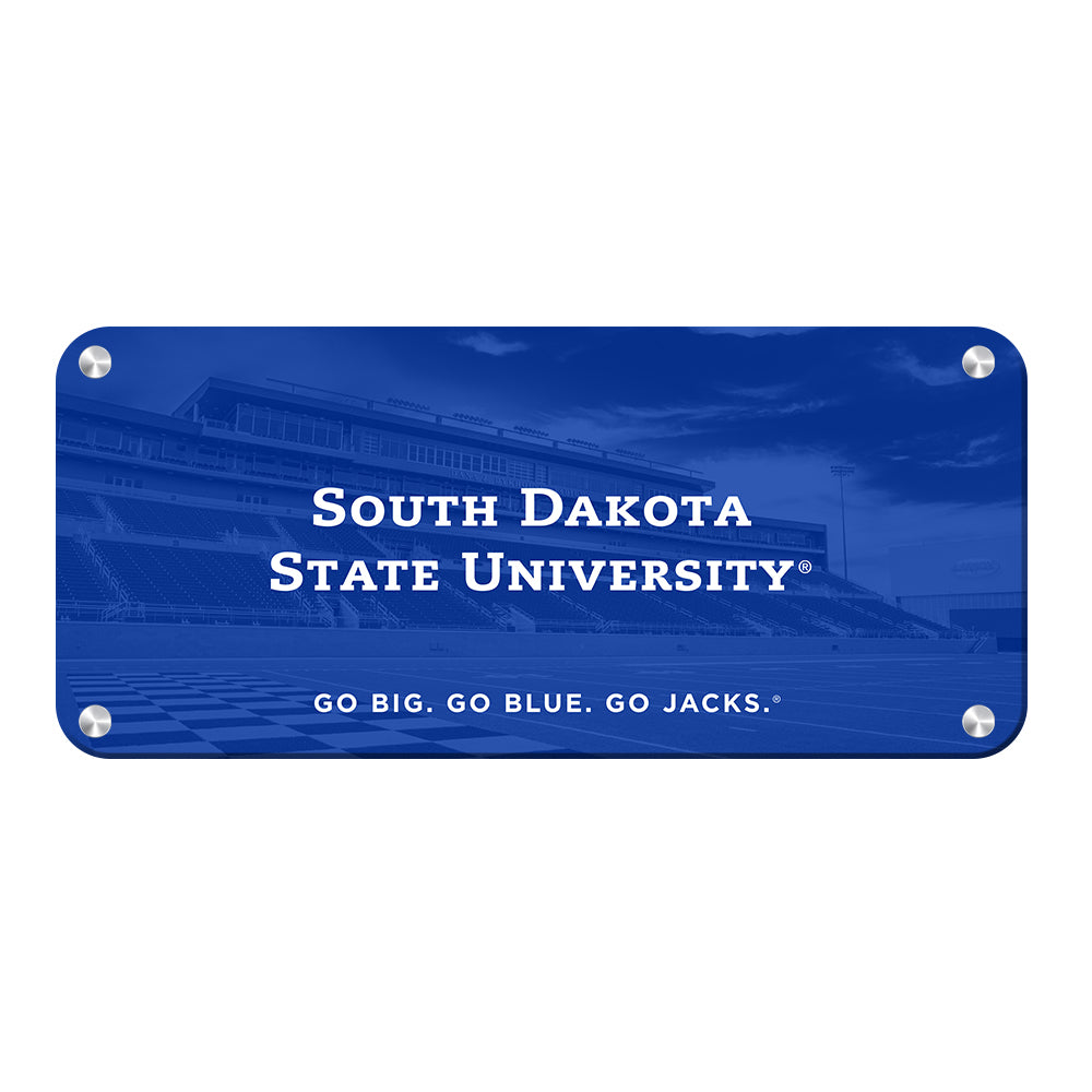 South Dakota State Jackrabbits - SDSU Go Big Go Blue Go Jacks - College Wall Art #Canvas