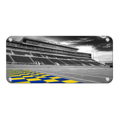 South Dakota State Jackrabbits - Checkerboard End Zone Pano - College Wall Art #Metal