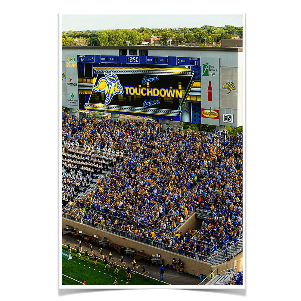 South Dakota State Jackrabbits - Touchdown Jackrabbits - College Wall Art #Canvas