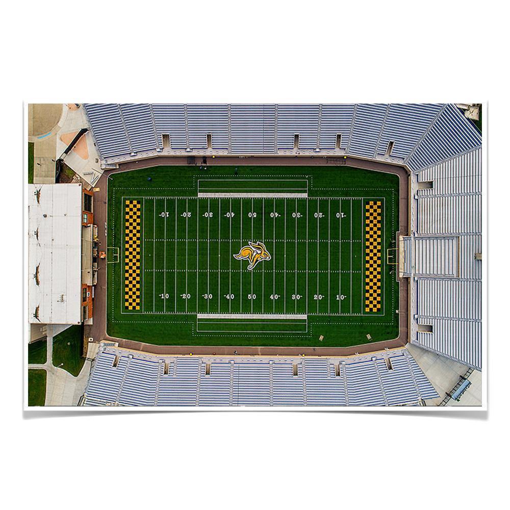 South Dakota State Jackrabbits - DJD Stadium Aerial - College Wall Art #Canvas