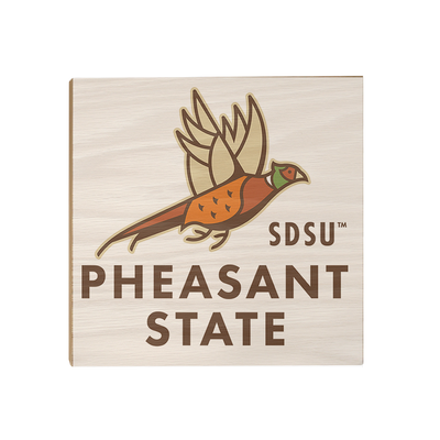 South Dakota State Jackrabbits - Pheasant State Logo - College Wall Art #Wood