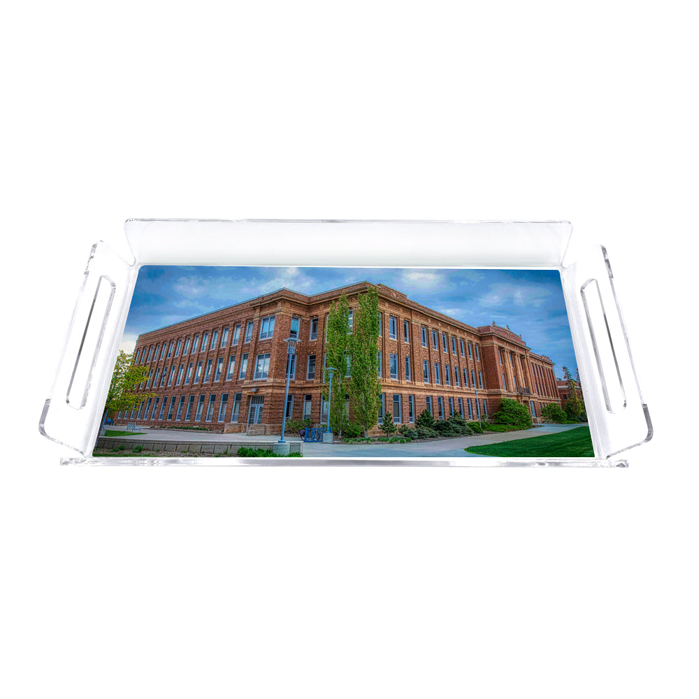South Dakota State Jackrabbits - Morrill Hall Pano Decorative Serving Tray