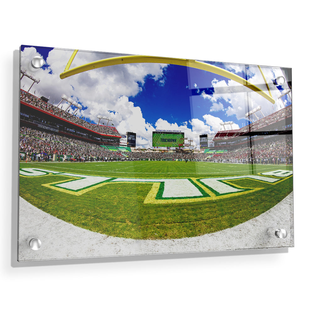 USF Bulls - Bulls End Zone Touchdown - College Wall Art #Canvas