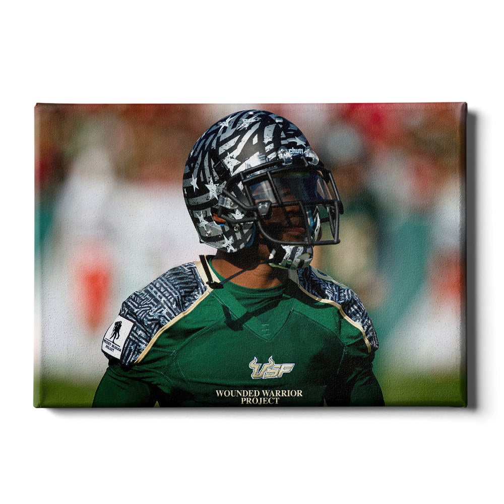 USF Bulls - Wounded Warrior Project - College Wall  Art #Canvas