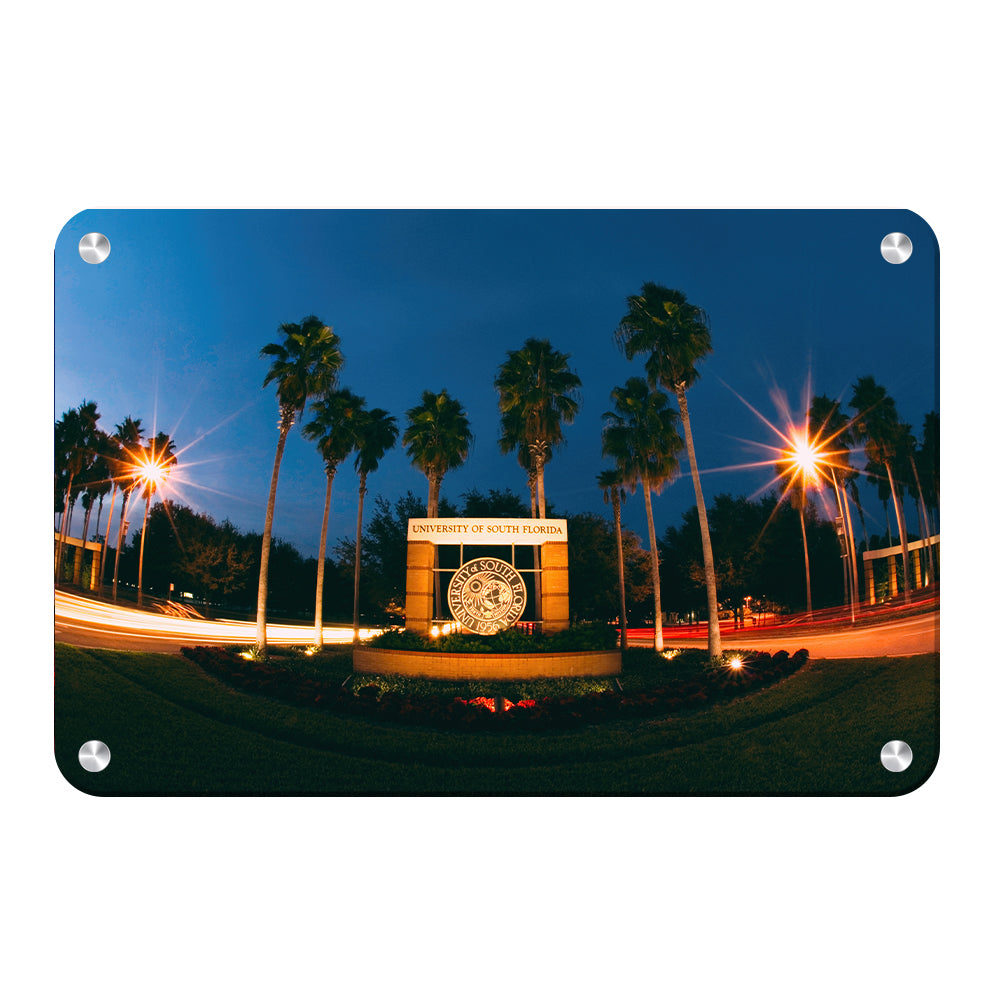 USF Bulls - USF Night Entrance - College Wall Art #Canvas