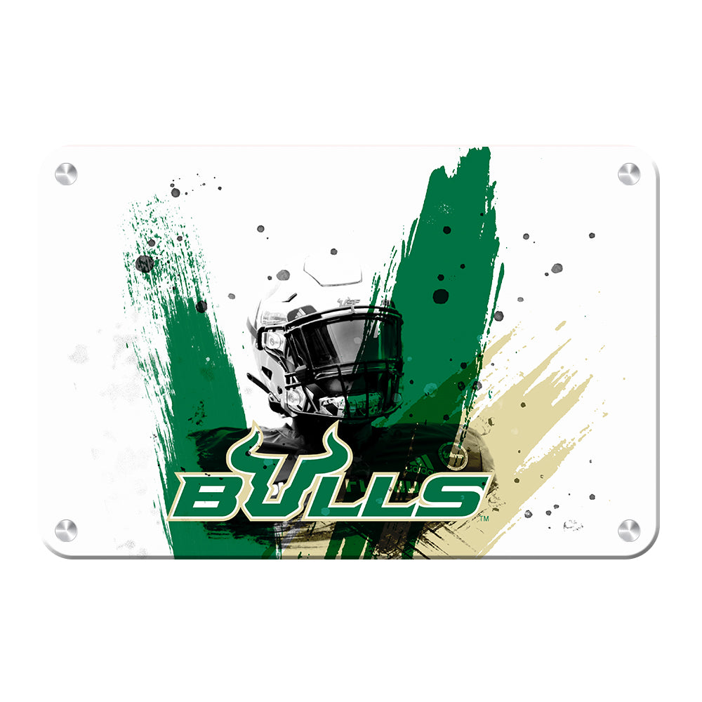 USF Bulls - Bulls Paint - College Wall Art #Canvas
