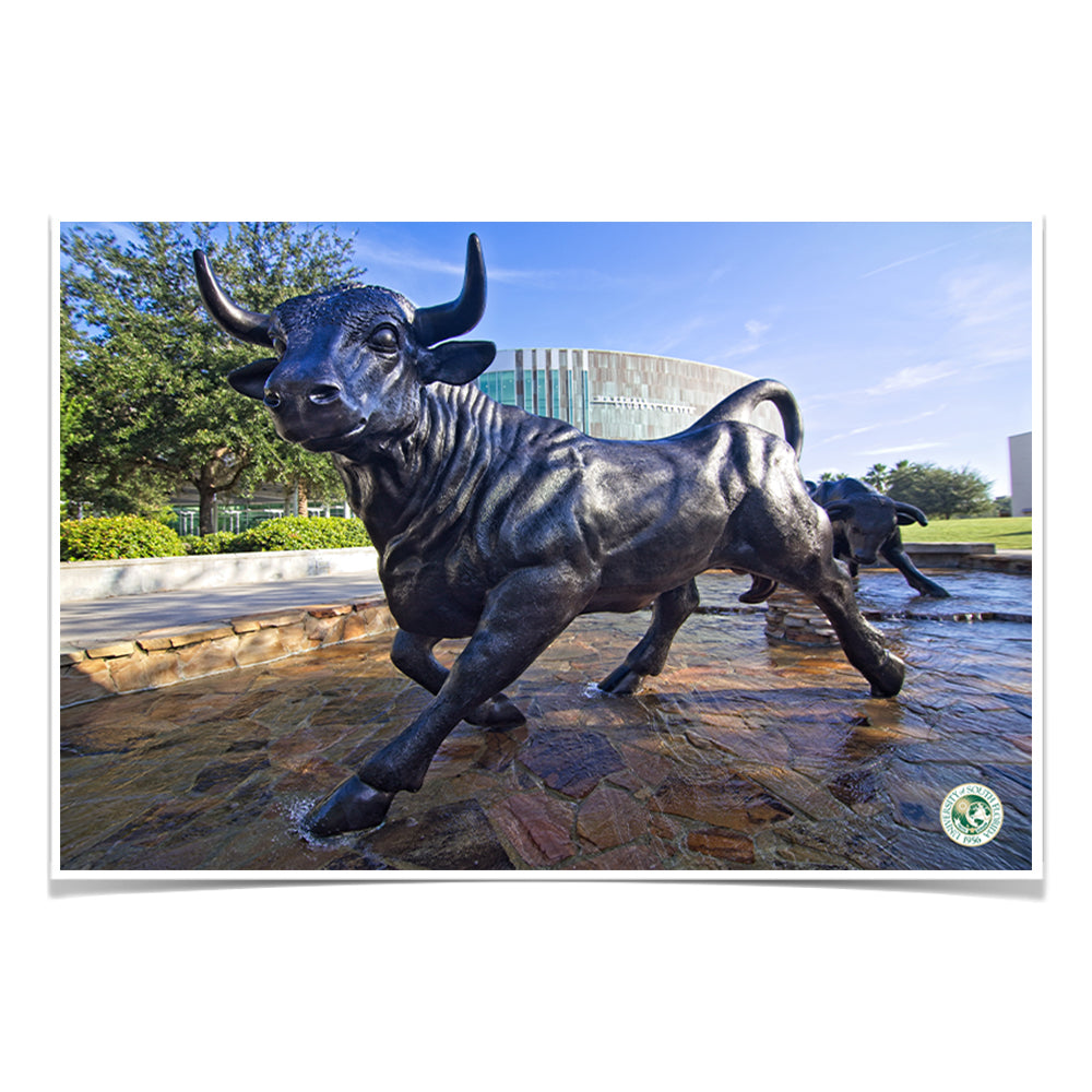 USF Bulls -Mashal Student Center - College Wall Art #Canvas 