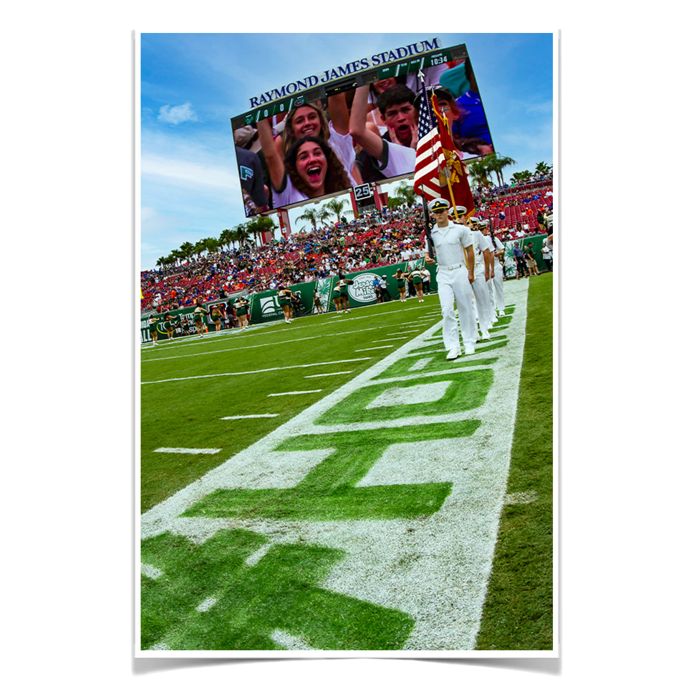 USF Bulls - Enter Stars and Stripes - College Wall Art #Canvas