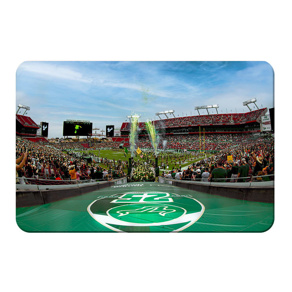 USF Bulls - Enter USF Bulls 25th Football Anniversary - College Wall Art #Canvas