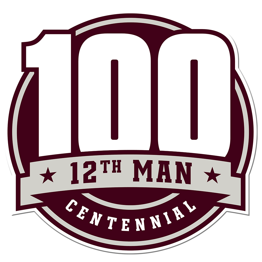 Texas A&M - 12th Man Centenial Seal Single Layer Dimensional