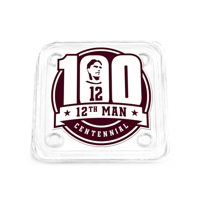 Texas A&M - 12th Man Centennial Logo Drink Coaster