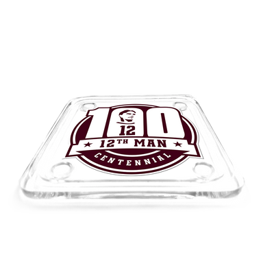 Texas A&M - 12th Man Centennial Logo Drink Coaster