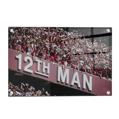 Texas A&M - 12th Man - College Wall Art #Acrylic