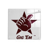 Texas A&M - Gig 'Em - College Wall Art #Acrylic