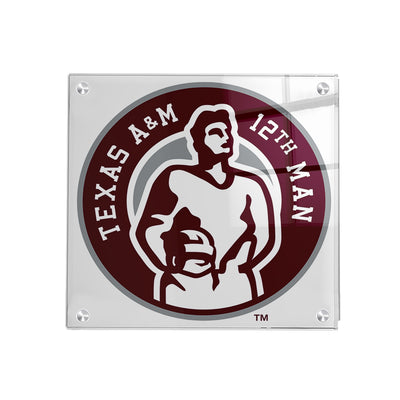 Texas A&M - 12th Man Logo - College Wall Art #Acrylic