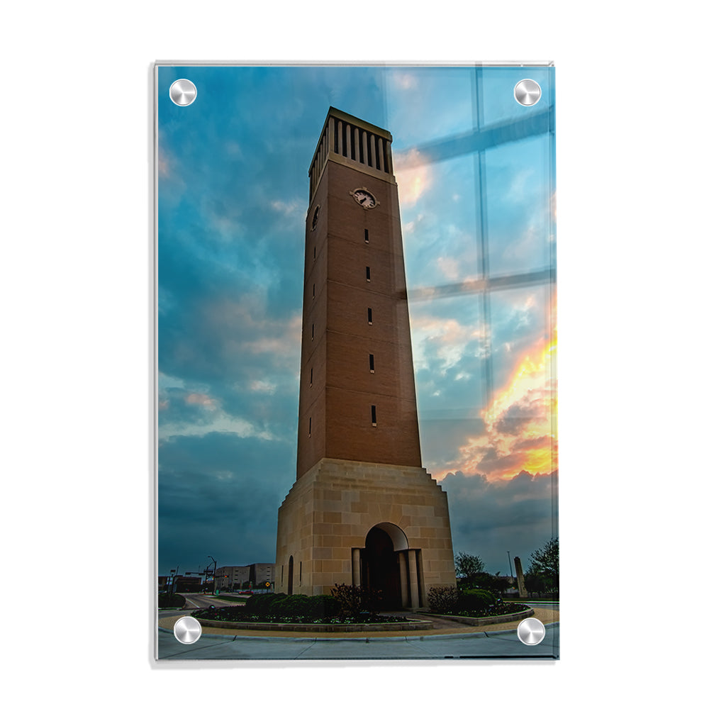 Texas A&M - Albrittan Tower Sunset - College Wall Art  #Canvas
