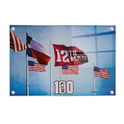 Texas A&M - 12th Man Flag Centenial - College Wall Art #Acrylic