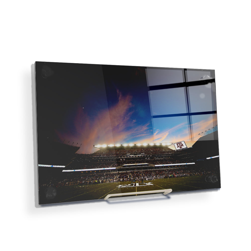 Texas A&M - Texas A&M Original Sunset - College Wall Art #Canvas