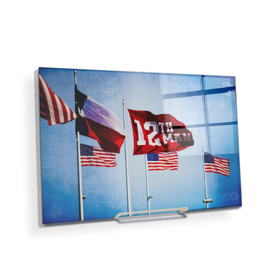 Texas A&M - 12th Man Flags - College Wall Art #Acrylic Mini