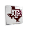 Texas A&M - A&M State - College Wall Art #Acrylic Mini