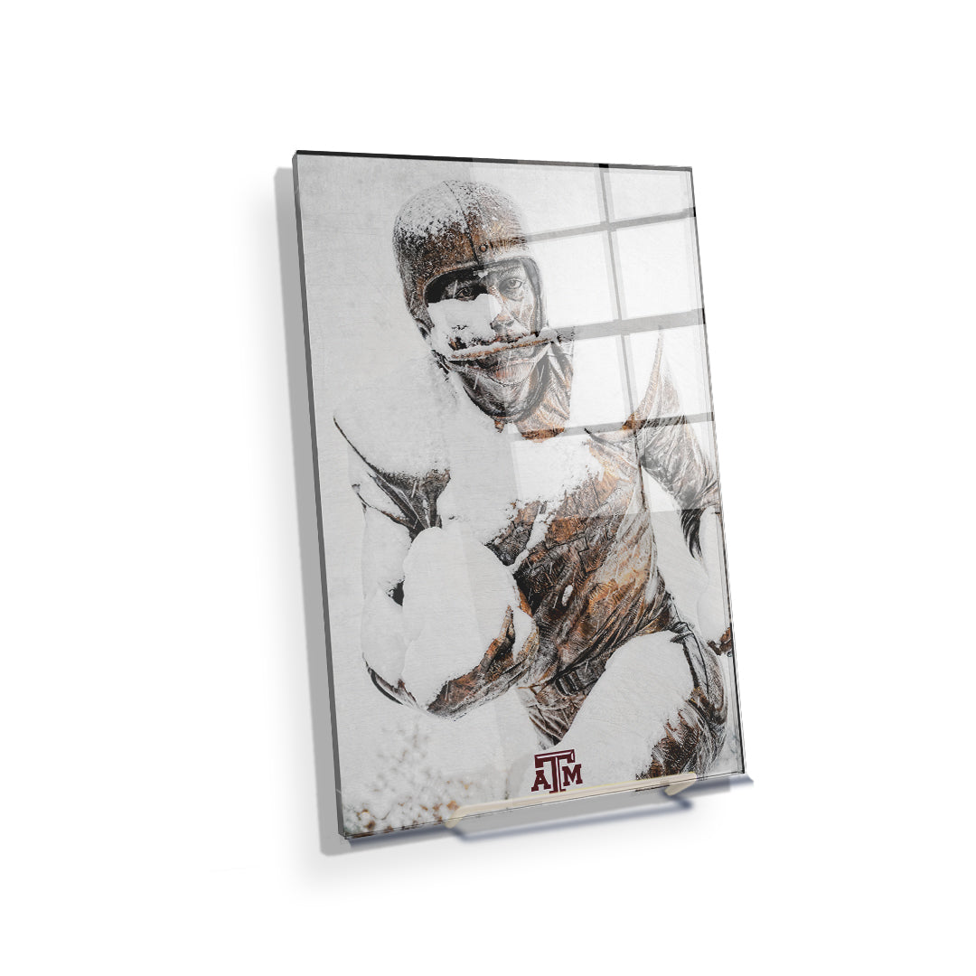 Texas A&M - Football Snow - College Wall Art #Canvas