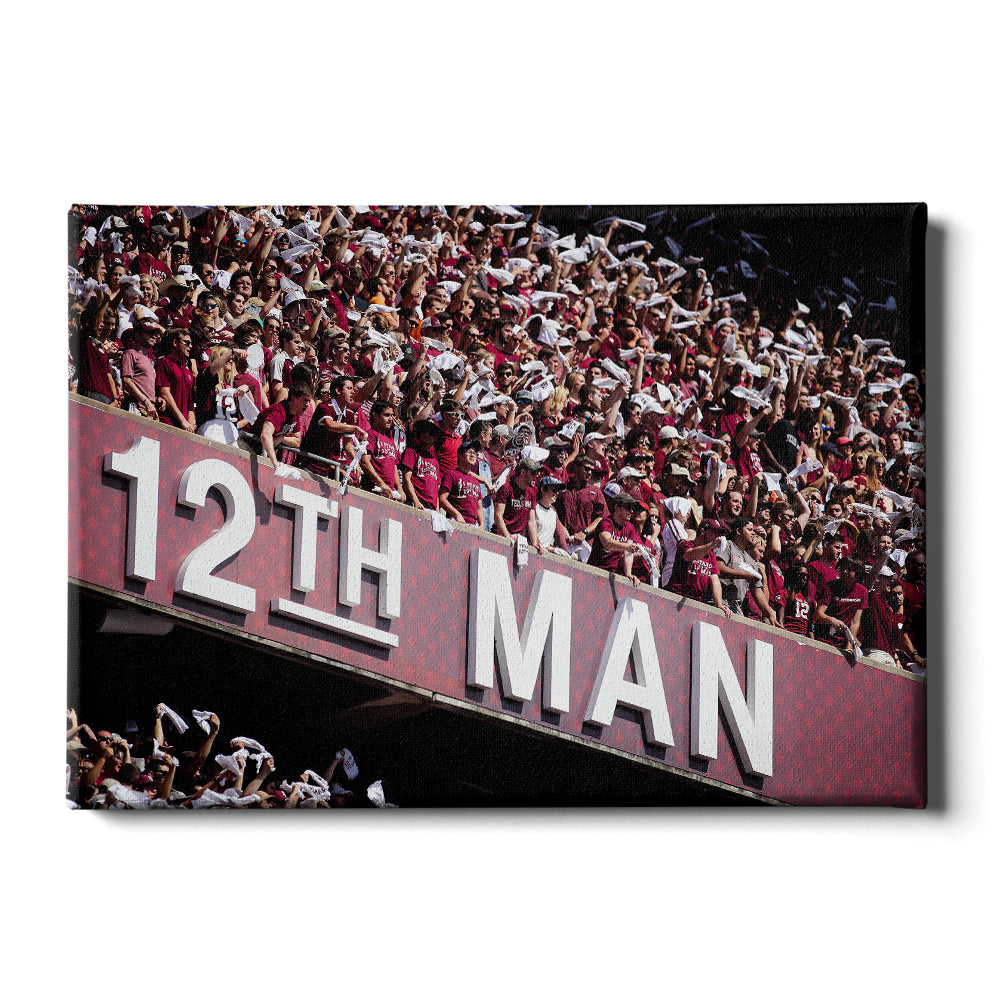 Texas A&M - 12th Man - College Wall Art #Canvas