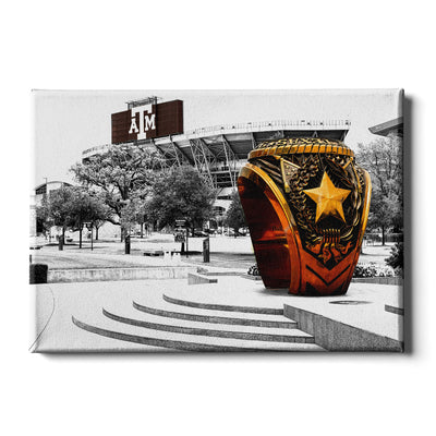 Texas A&M - Aggie Ring - College Wall Art #Canvas