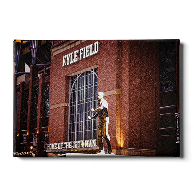 Texas A&M - Kyle Field Home of the 12th Man Winter Storm - College Wall Art #Canvas