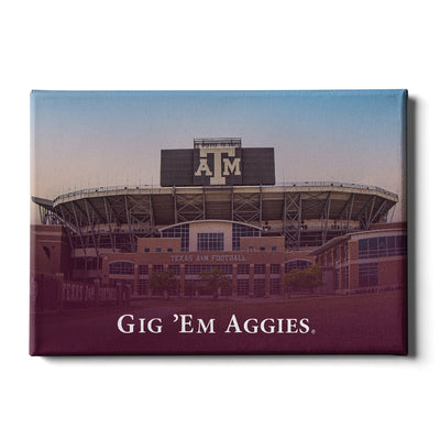 Texas A&M - GIG 'EM Aggies Football - College Wall Art #Canvas