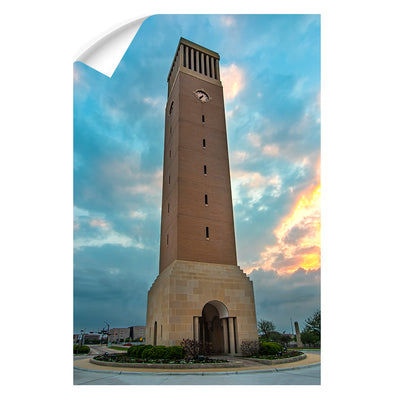 Texas A&M - Albrittan Tower Sunset - College Wall Art #Wall Decal