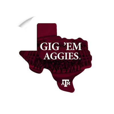 Texas A&M - GIG 'EM Aggies - College Wall Art #Wall Decal